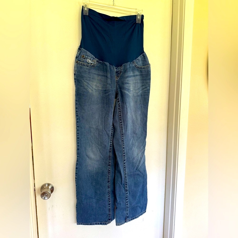 Women's Maternity Blue Denim Jeans